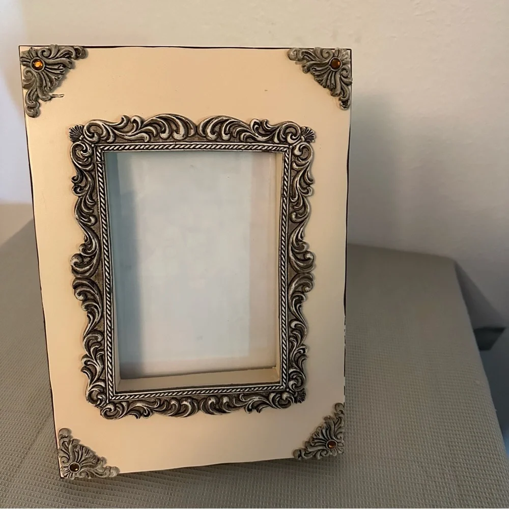 Picture Frame Nice Decorated Cream Color